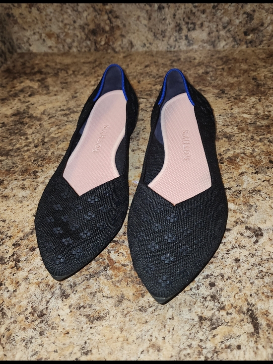 Rothy's Shoes - Rothy’s The Point Shimmer Clover Embroidered Woven 9w